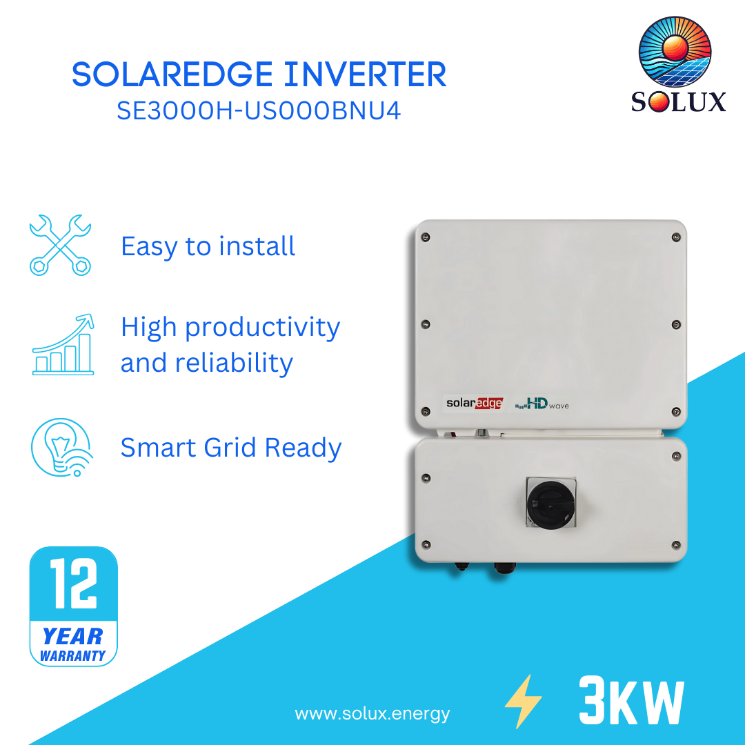 This is an image of SolarEdge Single Phase Inverter with HD-Wave Technology 3.0kW Inverter